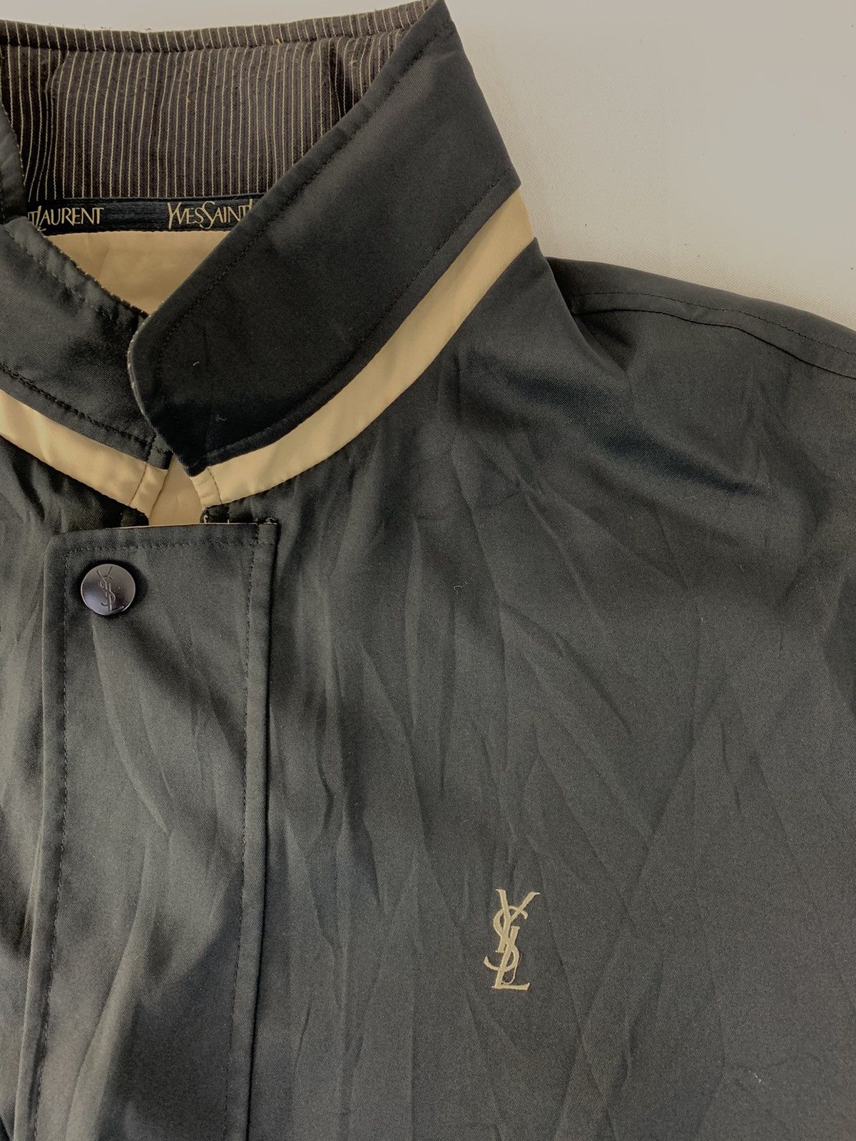 Vintage 90s Yves Saint Lauren Pour Homme Jacket Big Pocket Size US XL / EU 56 / 4 - 4 Thumbnail