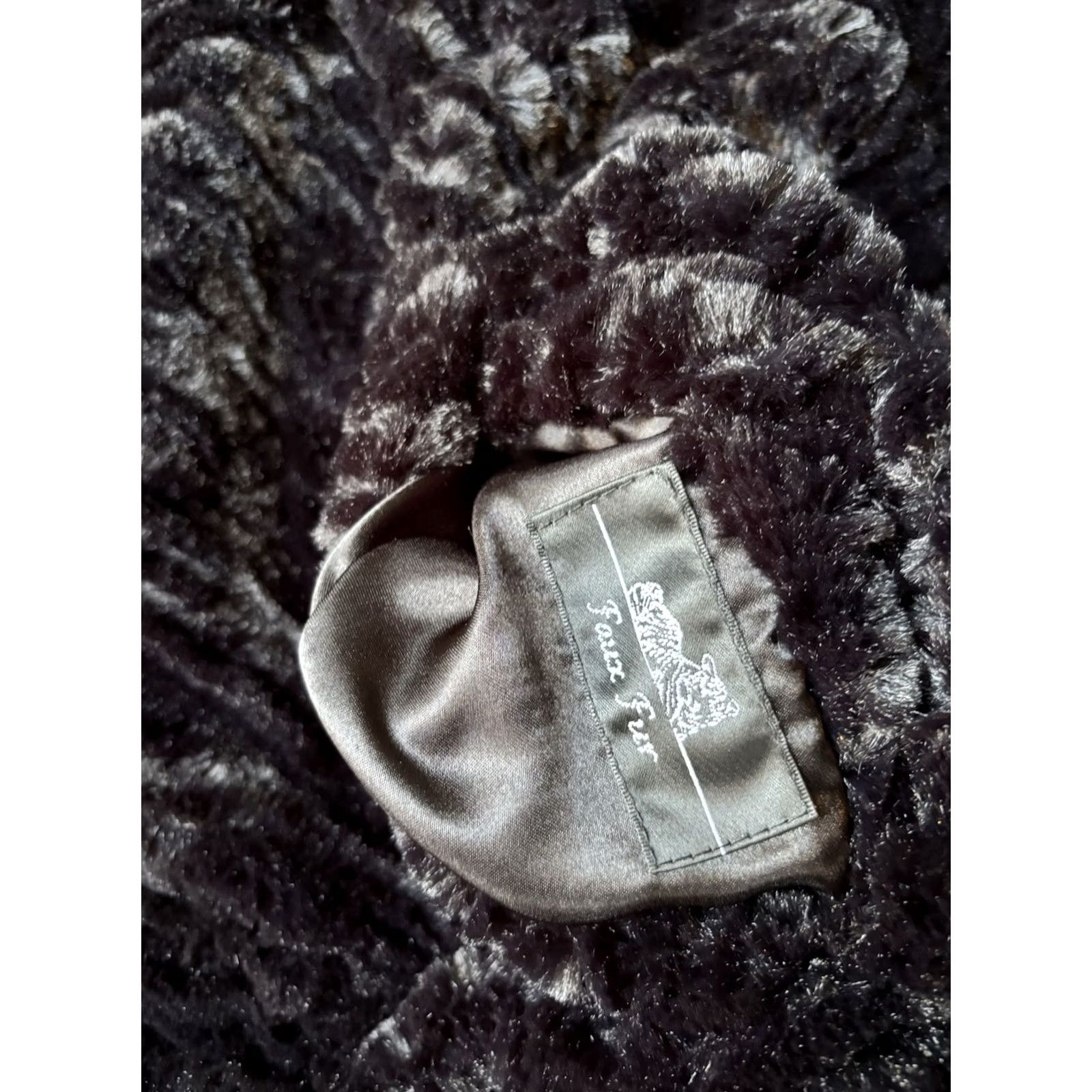 Vintage Adrienne Landau Faux Fur Turtleneck Shawl Sweater Women's XS Black Shawl 90s Pockets Zipper Overcoat Casual Reserved Relaxed Size XS Size XS / US 0-2 / IT 36-38 - 4 Thumbnail