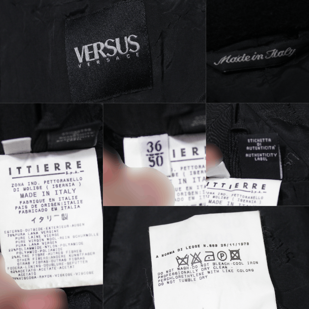 Versace 90S Wool Nylon Overcoat Vintage Size US M / EU 48-50 / 2 - 10 Thumbnail