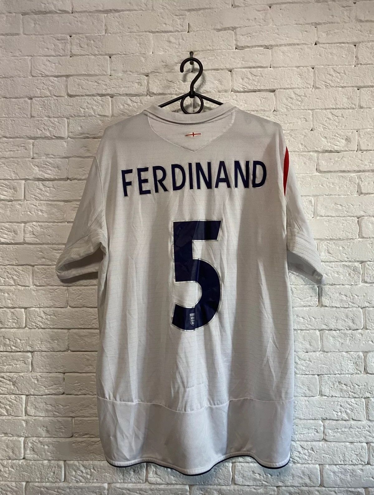 Umbro Umbro England Jersey Ferdinand 5 Home Football Shirt Sz XL Size US XL / EU 56 / 4 - 1 Thumbnail