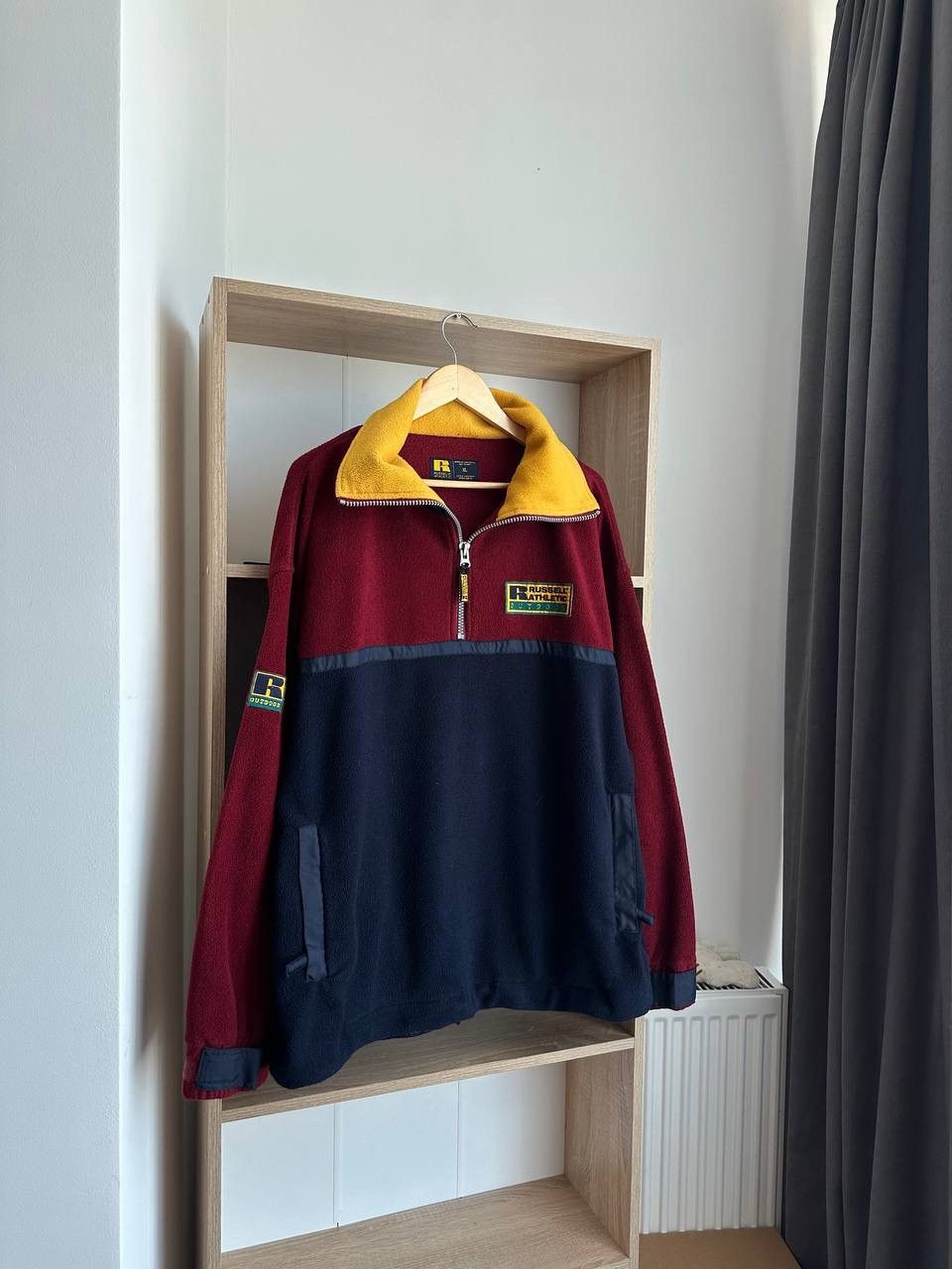 Russell Athletic × Vintage Vintage 90’s Russell Athletic 1/4 Zip Fleece Jacket Logo Size US XL / EU 56 / 4 - 11 Thumbnail