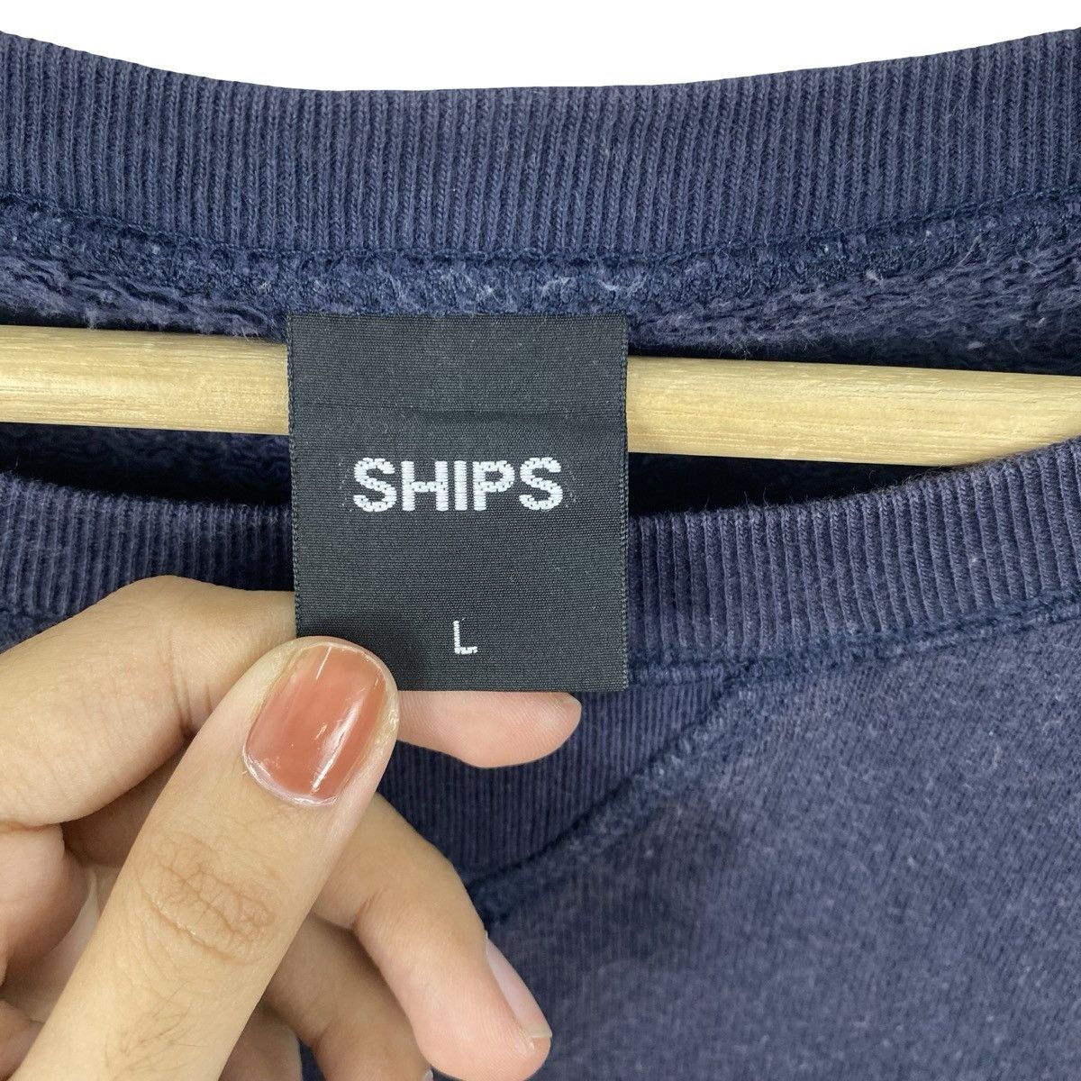 SHIPS Vintage SHIPS Sweatshirt Spell Out Crewneck Pullover Size US L / EU 52-54 / 3 - 7 Thumbnail