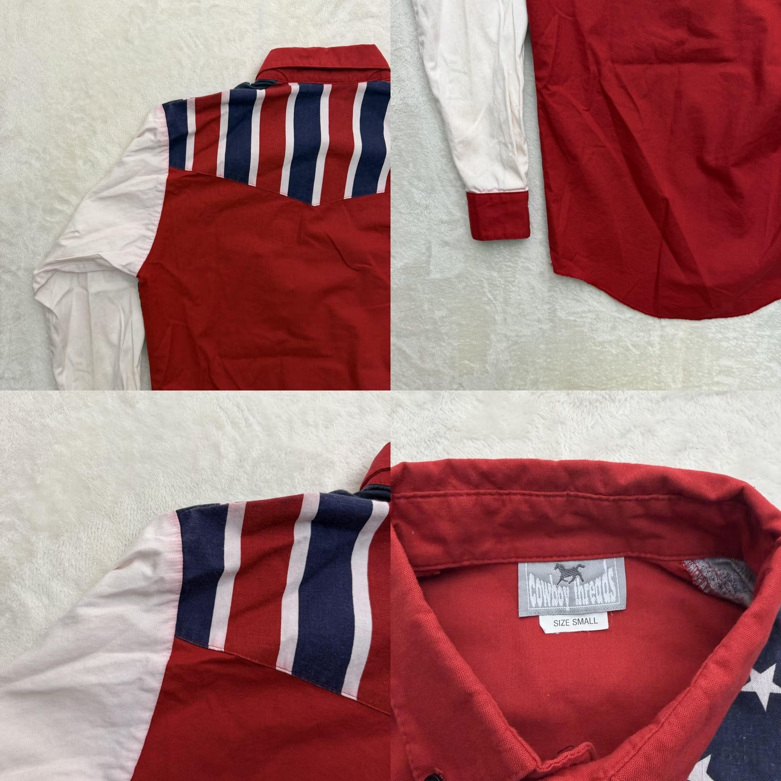 Vintage VINTAGE Cowboy Threads Shirt Mens Small USA Patriotic Western Button Up Size US S / EU 44-46 / 1 - 9 Thumbnail