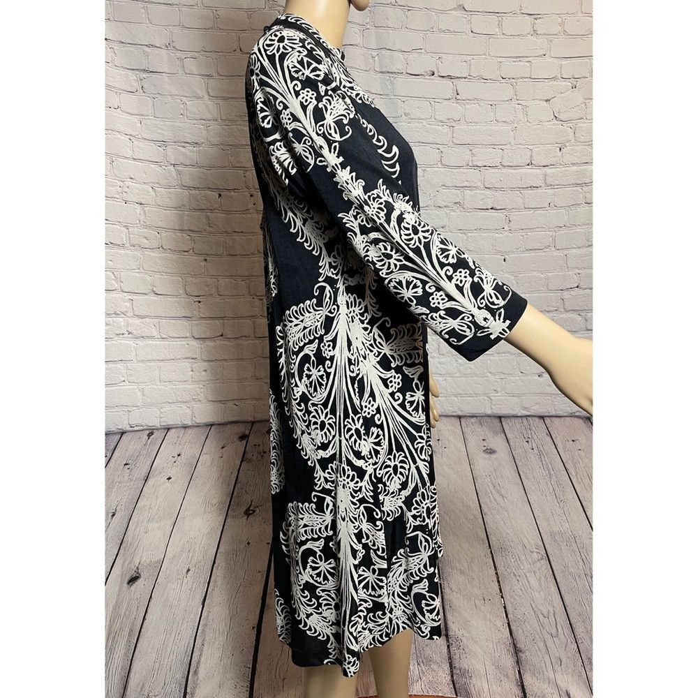 Free People Free People Fiesta Floral Black White Dress Size M Size M / US 6-8 / IT 42-44 - 3 Thumbnail