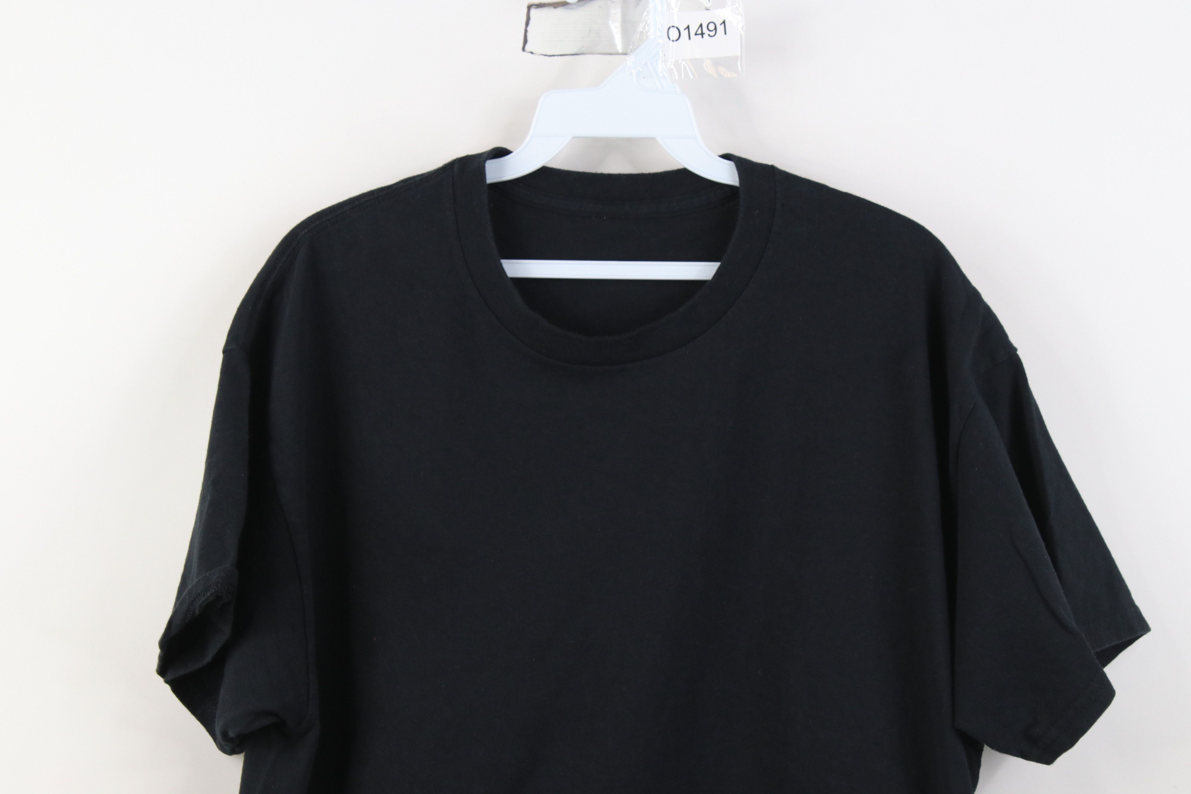 Vintage Vintage 90s Streetwear Cotton Short Sleeve T-Shirt Black Size US L / EU 52-54 / 3 - 2 Thumbnail
