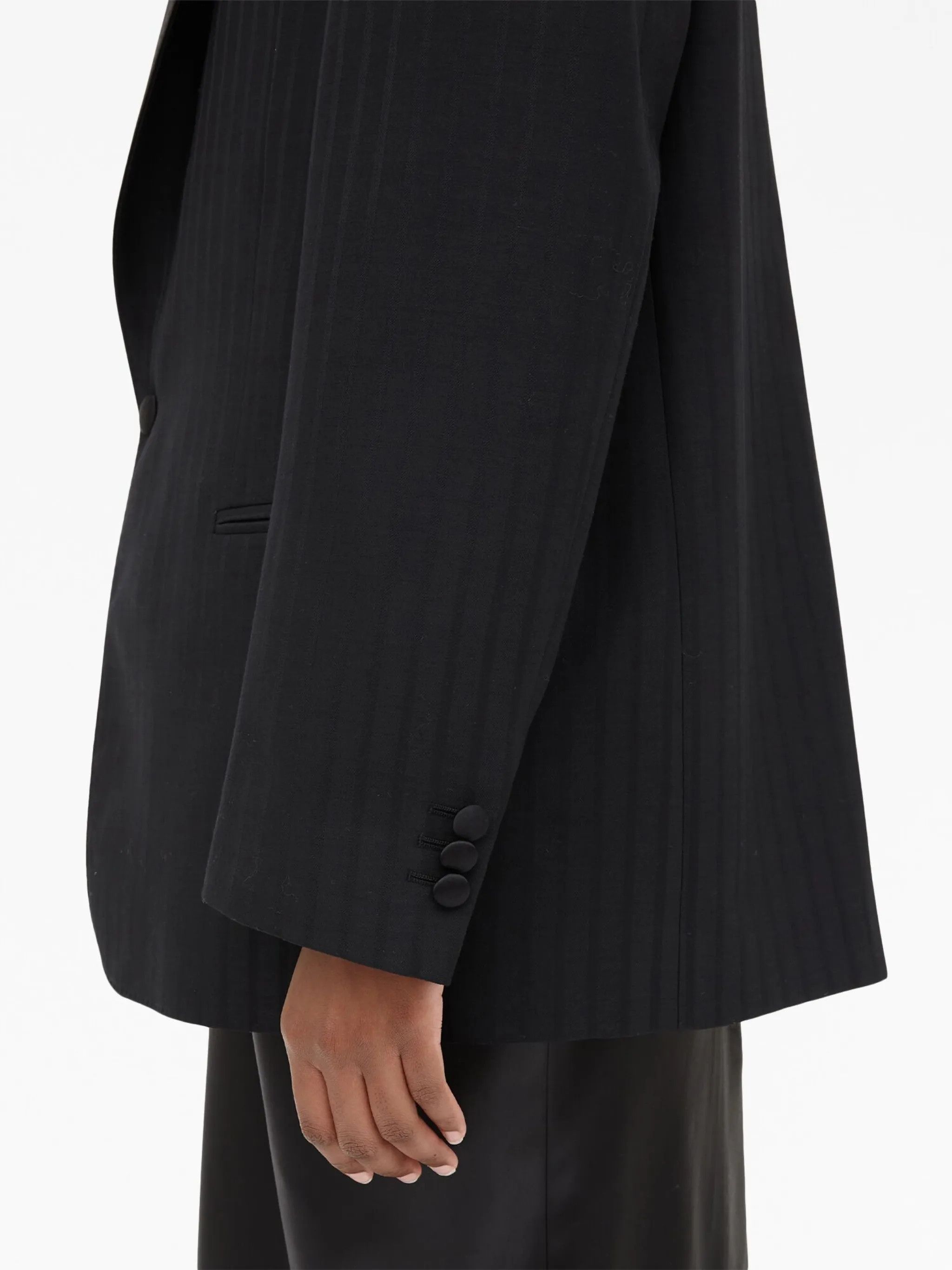 Maison Margiela oc11z0925 Single-breasted Wool Blazer in Black Size L / US 10 / IT 46 - 5 Thumbnail