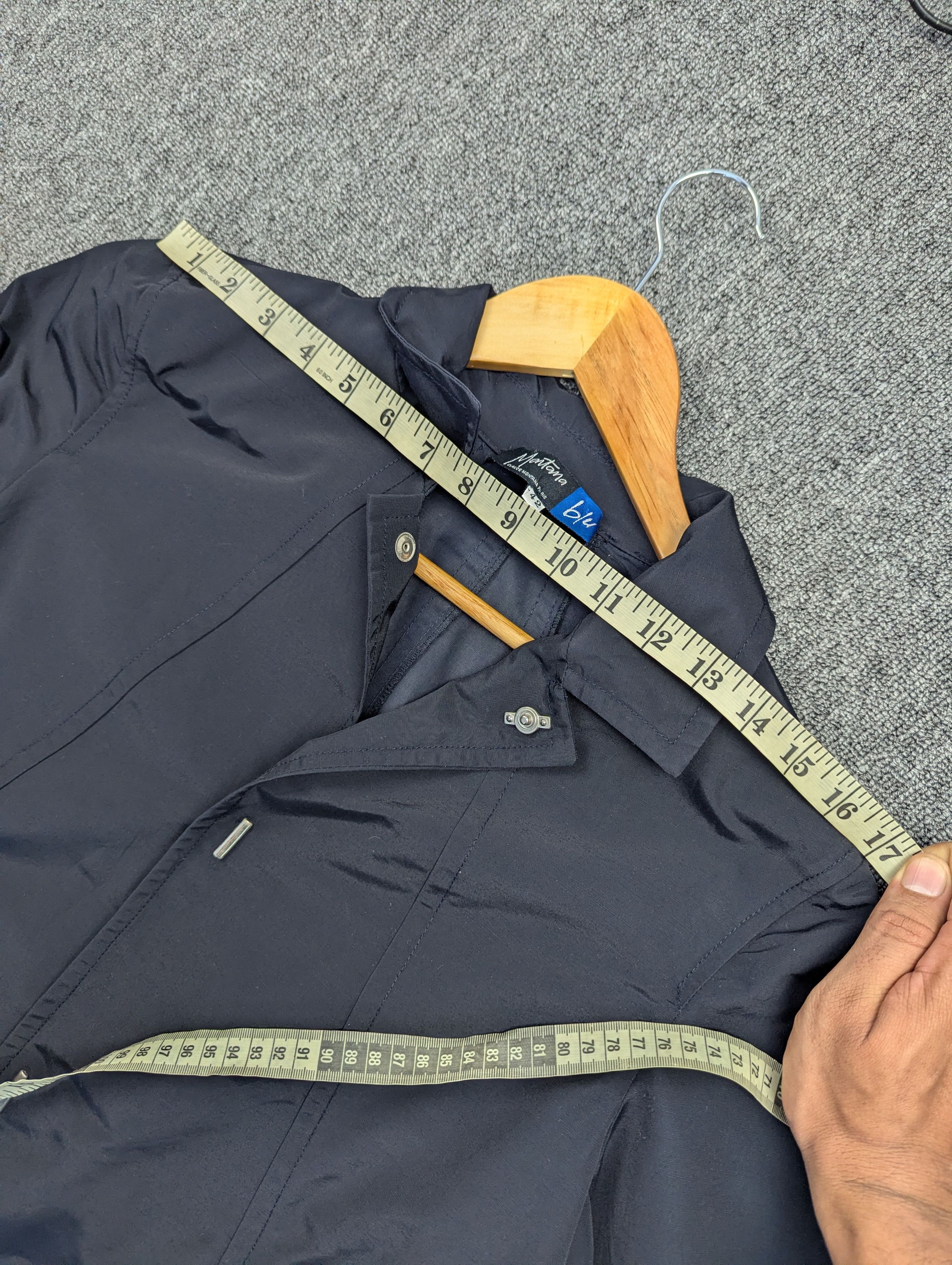 Claude Montana Claude Montana Blu Navy Blue Long Coat Jacket Size M / US 6-8 / IT 42-44 - 13 Thumbnail