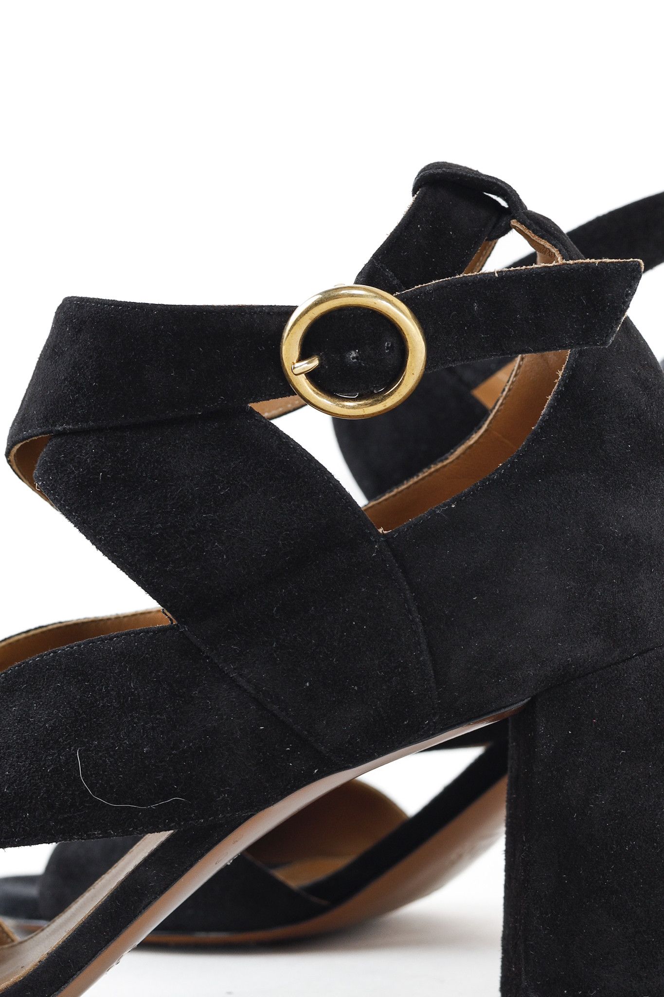 Chloe Chloe Graphic Leaves Cross-Over Suede Sandals Size US 8.5 / IT 38.5 - 8 Thumbnail
