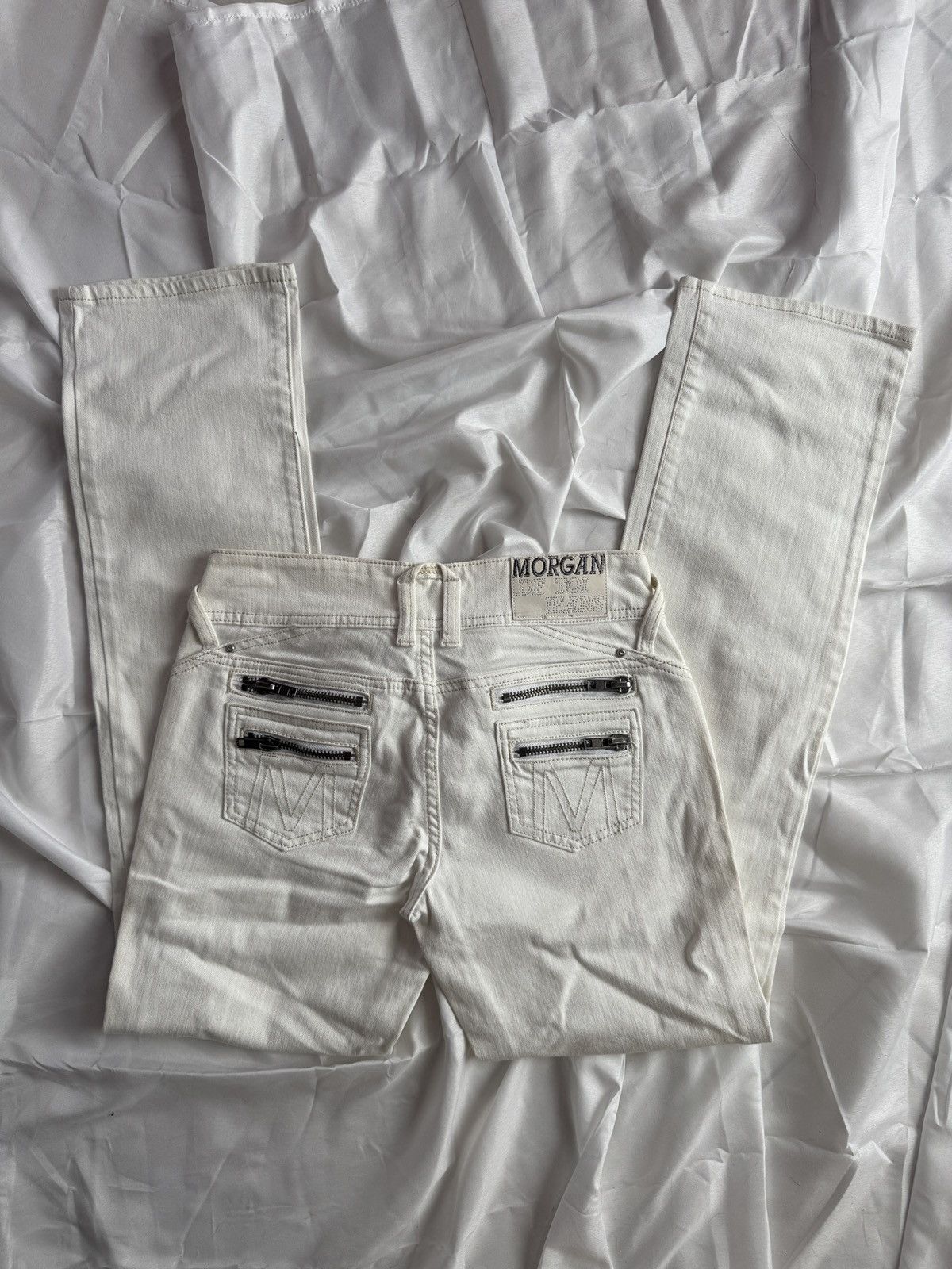 Morgan De Toi Y2K Morgan de Toi Vintage Double Zip Details Low Rise Jeans Size 30" / US 8 / IT 44 - 1 Thumbnail