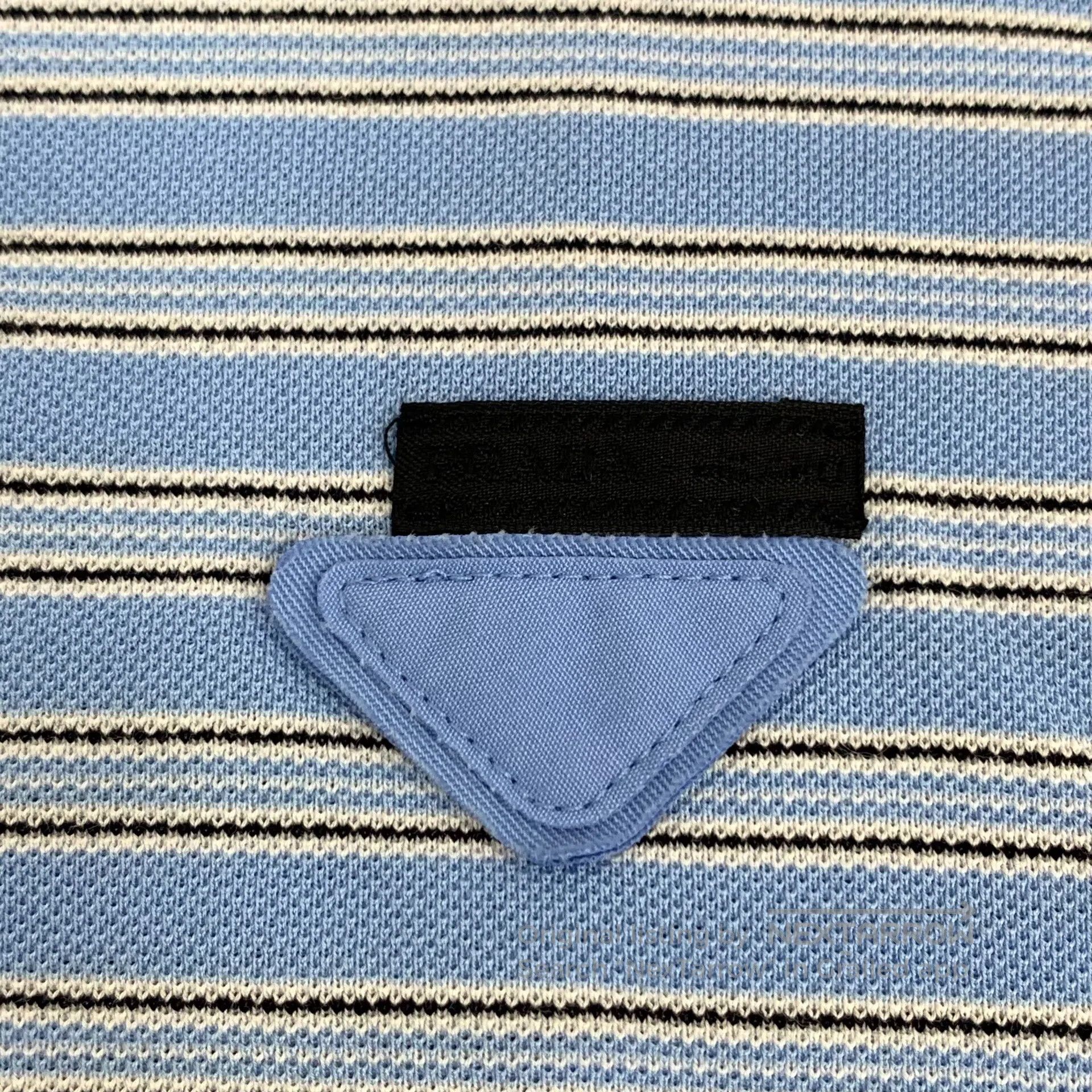 Prada Prada Blue logo striped short sleeve Polo shirt| Size US S / EU 44-46 / 1 - 5 Thumbnail