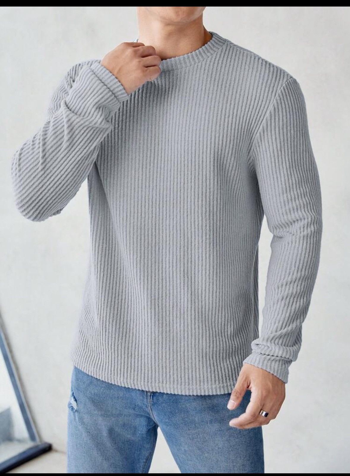 Shein Brand new knit long sleeve T shirt (medium) Size US M / EU 48-50 / 2 - 1 Thumbnail