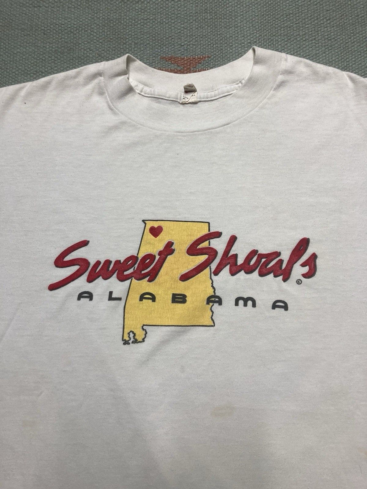 Vintage 80s t shirt sweet shoals Alabama soft single stitch boxy XL Size US L / EU 52-54 / 3 - 2 Thumbnail