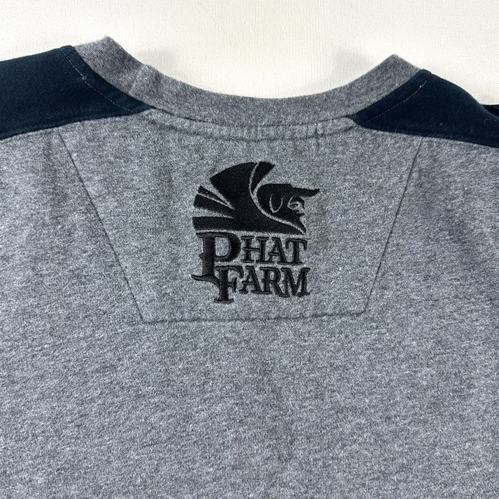 Phat Farm Vintage Y2K Phat Farm Sweater Mens Large Gray 92 Logo Knit Retro Sweatshirt Size US L / EU 52-54 / 3 - 5 Thumbnail