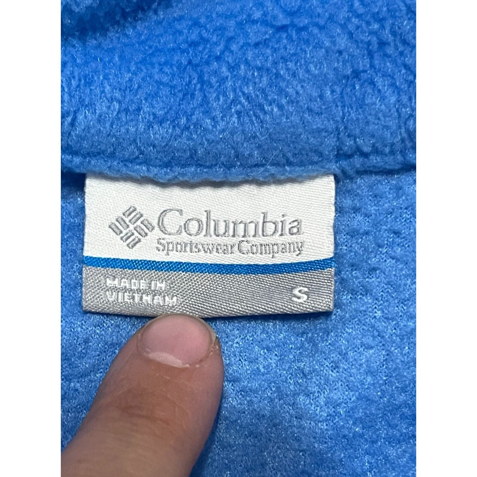 Vintage Columbia Sweater Women’s Size S Blue Full Zip Fleece Pockets Size S / US 4 / IT 40 - 7 Thumbnail