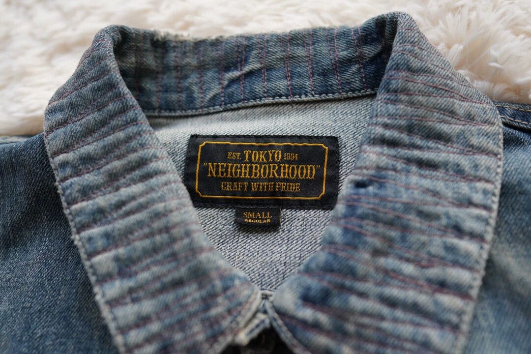 Neighborhood NEIGHBORHOOD Stockman 17AW Denim Distressed Oil Splash S Size US S / EU 44-46 / 1 - 6 Thumbnail