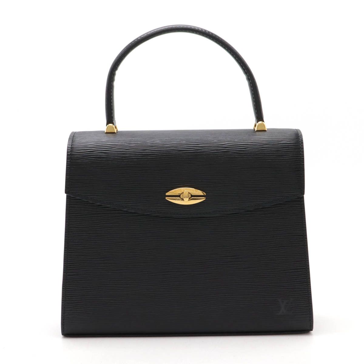 Louis Vuitton Louis Vuitton Louis Vuitton Epi Leather Malzerbe Handbag Black Leather Handbag M52372 in Very Good Condition Size ONE SIZE - 1 Thumbnail