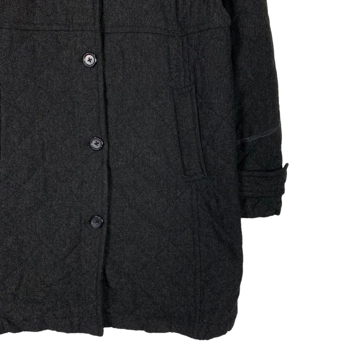 Lands' End LANDS’ END Primaloft Wool Rayon Black Coat #1132-C52 Size L / US 10 / IT 46 - 4 Thumbnail