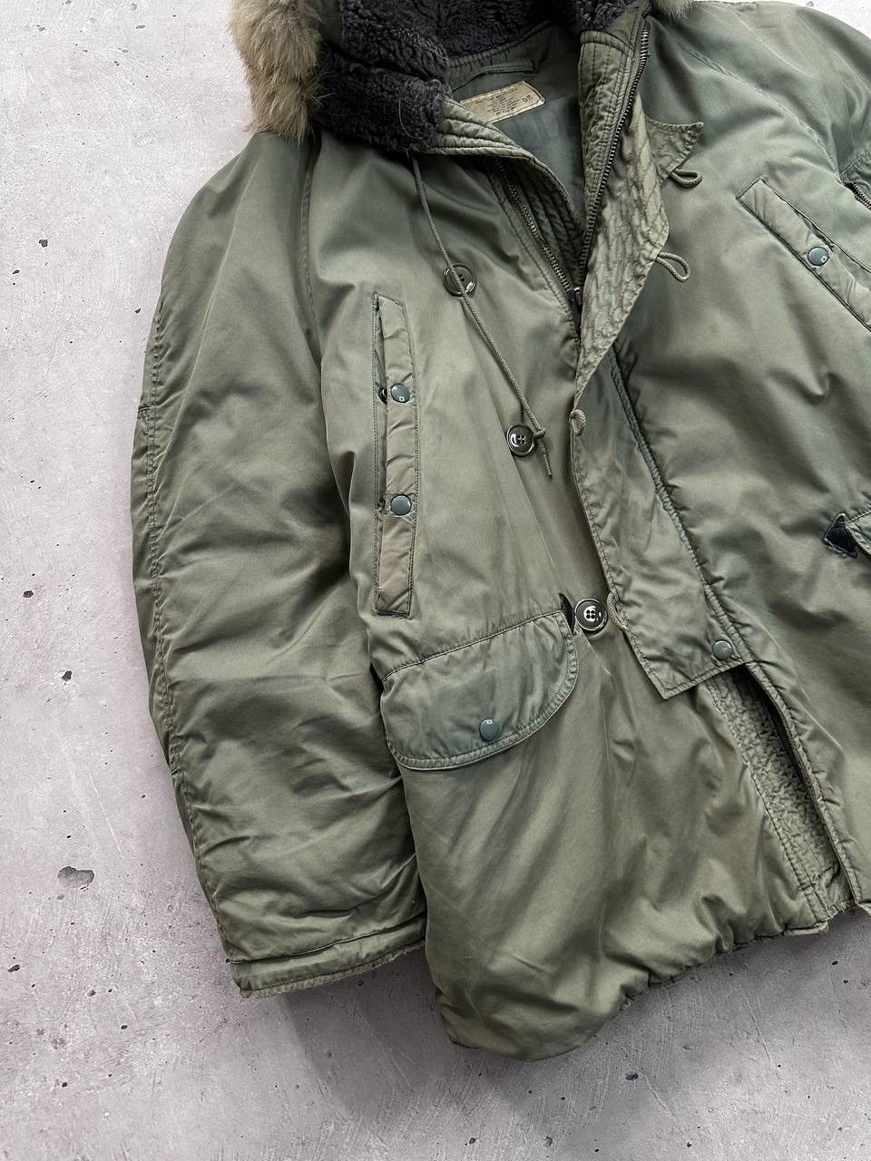 Alpha Industries US Army N-3B Flying Jacket MIL-J-6279H Vintage 70s Military Size US L / EU 52-54 / 3 - 2 Thumbnail