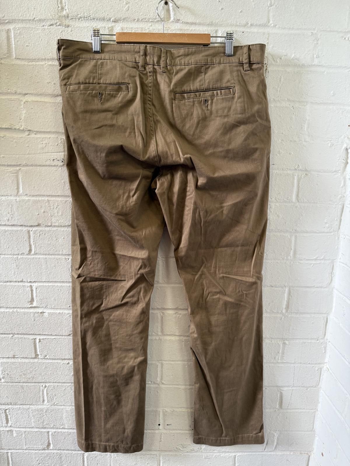 Michael Jackson Men's Casual Chinos - Tan Size US 32 / EU 48 - 3 Thumbnail