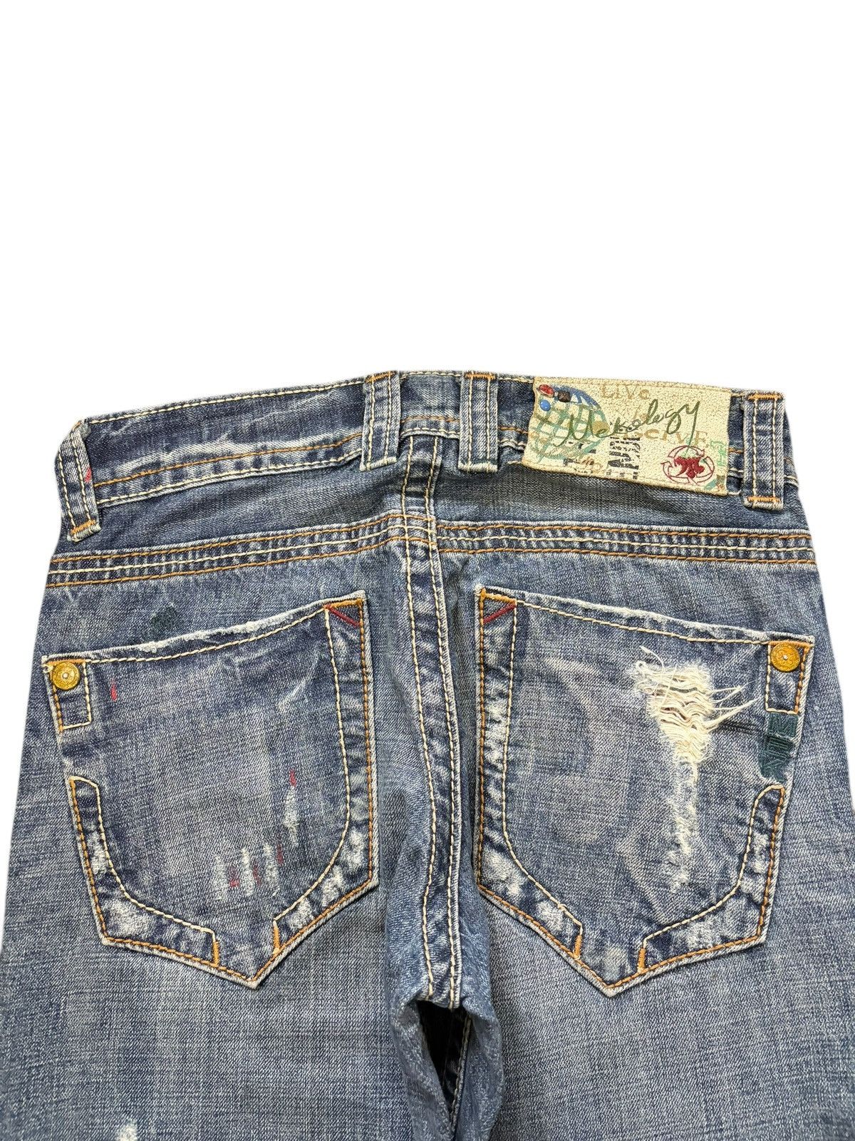 Ksubi Vintage Japanese Brand Paint Splattered Distressed Jeans Size US 29 - 4 Thumbnail