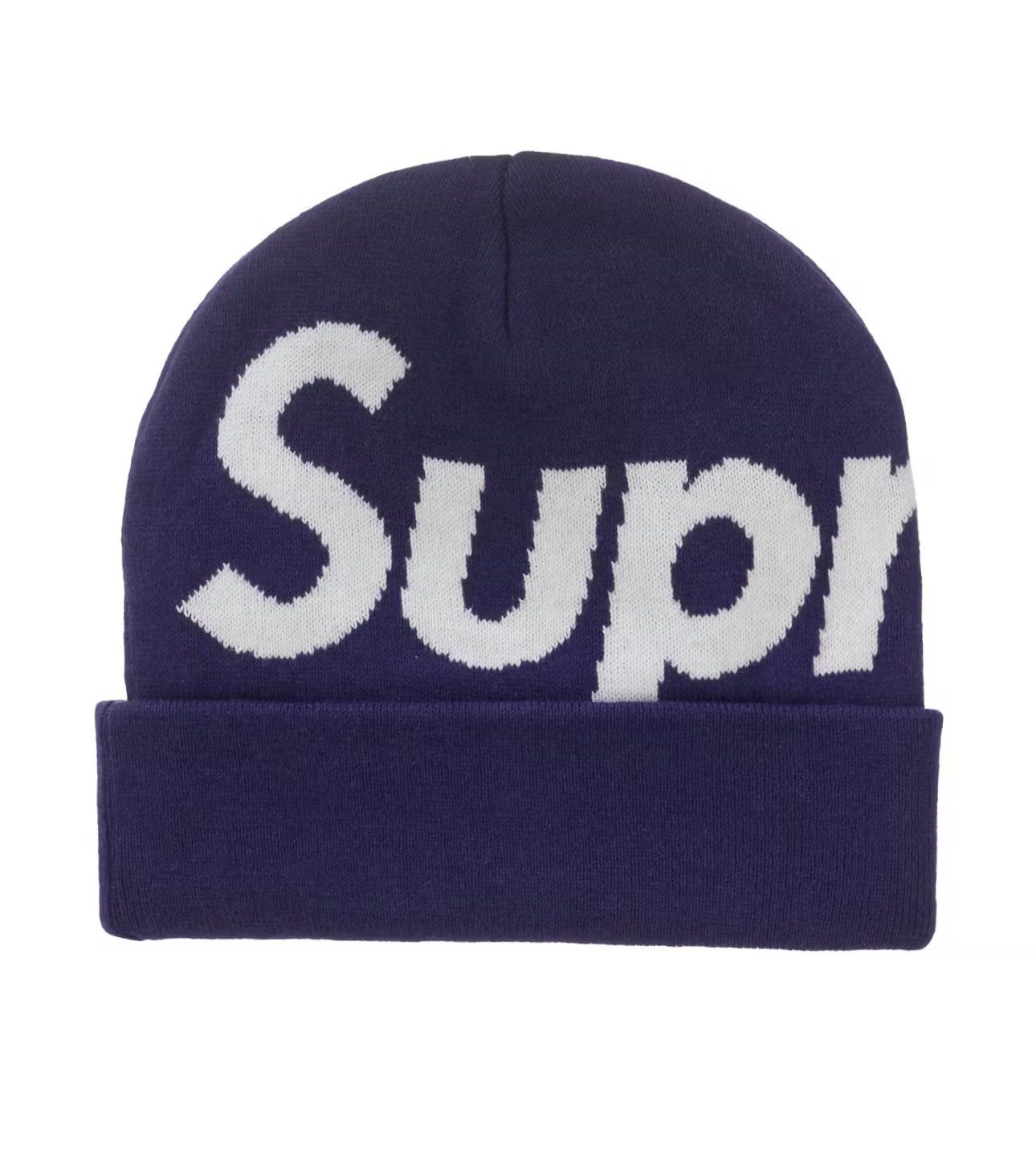 Supreme Supreme Big Logo Beanie Purple Size ONE SIZE - 4 Thumbnail