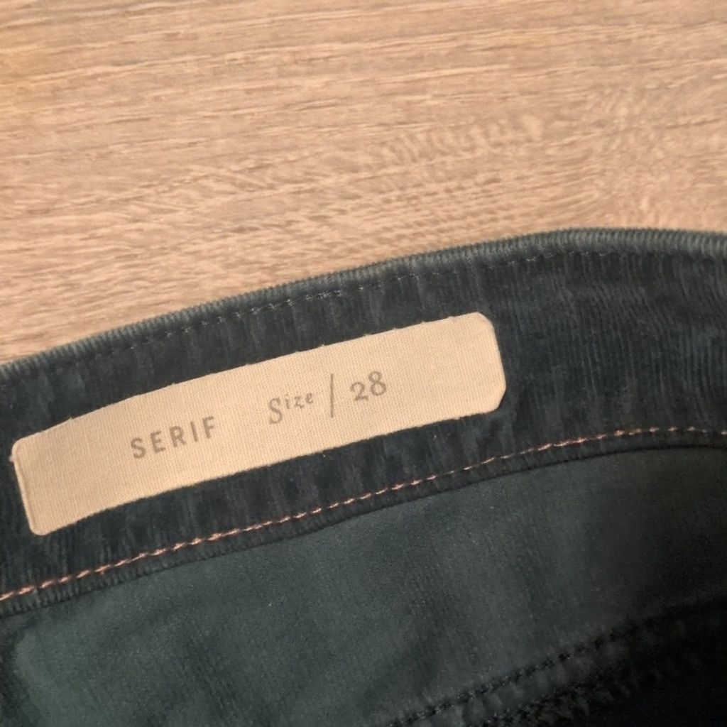 Anthropologie Pilcro And The Letterpress By Anthro Serif Teal Cord Size 28 Size 28" / US 6 / IT 42 - 5 Thumbnail