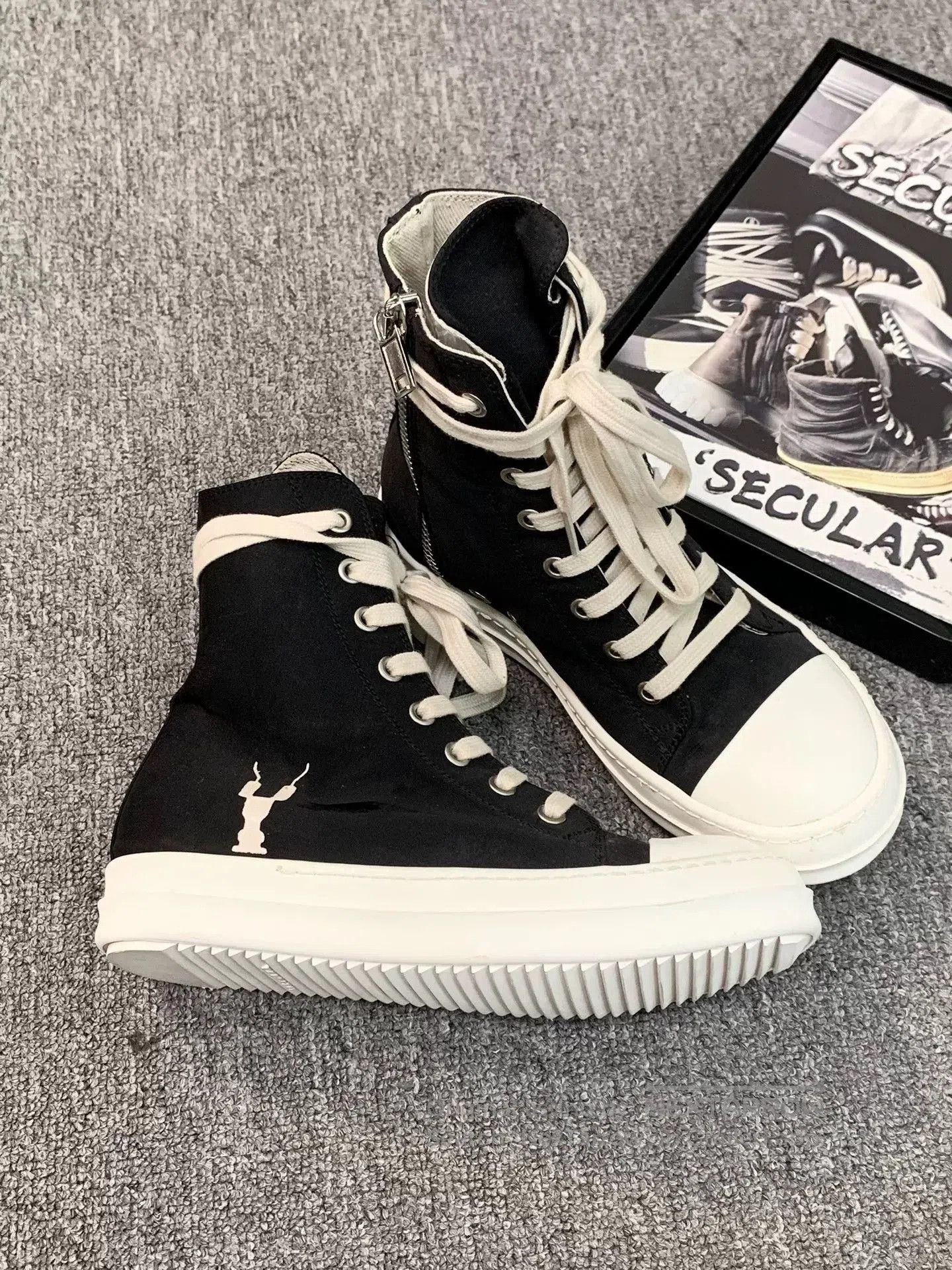 Rick Owens Drkshdw rick owens high. Size US 5.5 / IT 35.5 - 4 Thumbnail