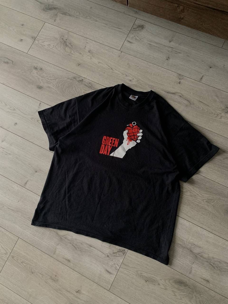 Vintage Vintage 90's Green Day American Idiot Tour Tee Rare Promo Size US XL / EU 56 / 4 - 2 Thumbnail
