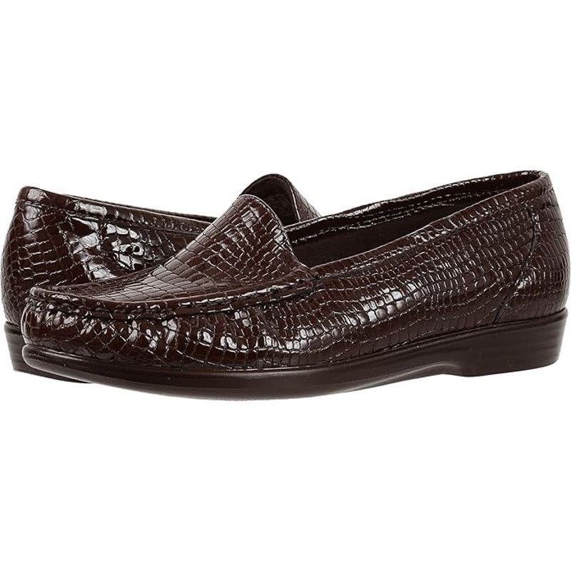 SAS SAS Simplify Faux Croc Patent Leather Comfort Loafers 8W Size US 8 / IT 38 - 1 Thumbnail