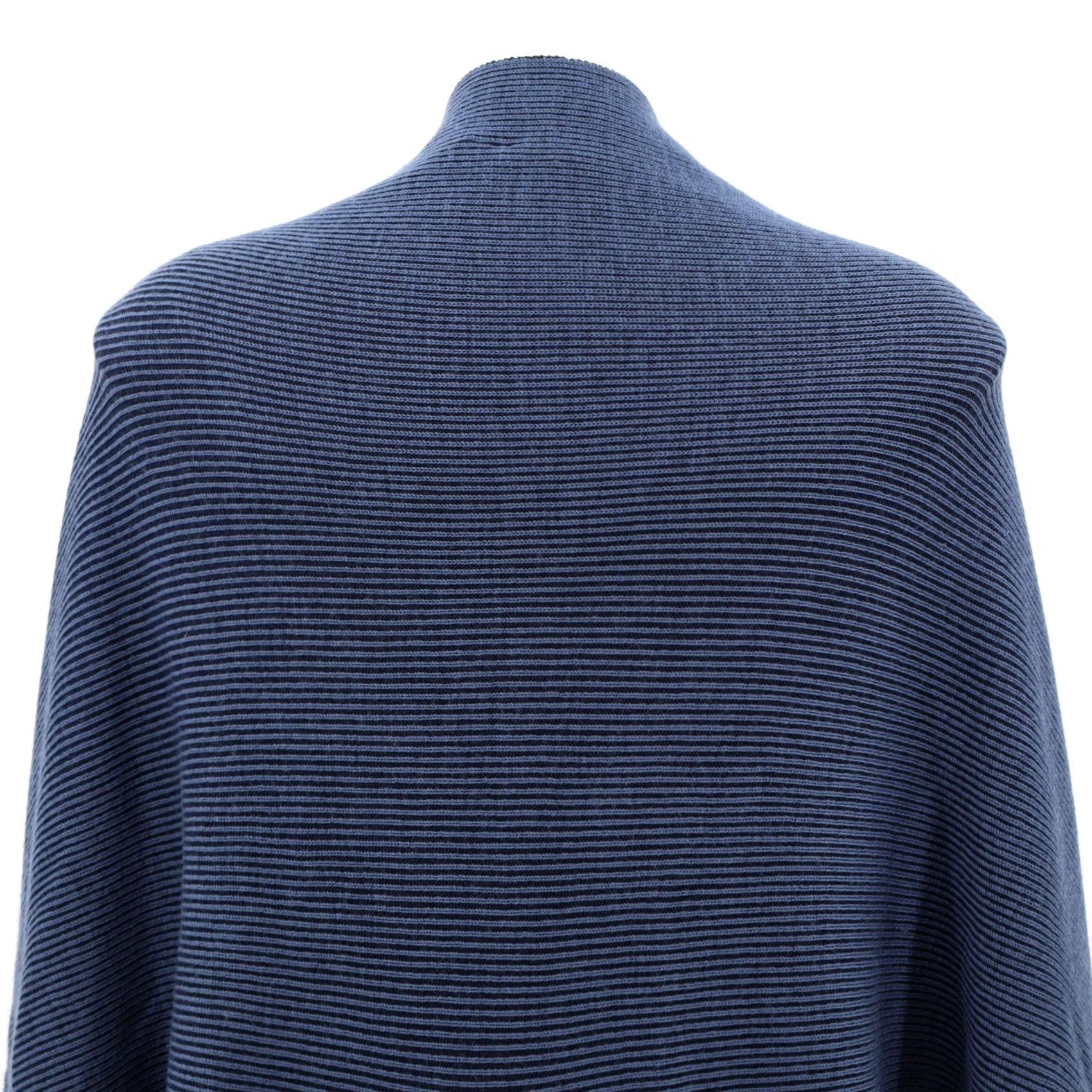 Lululemon Lululemon Exaltation Wrap Reversible Code Blue True Navy Merino Wool One Size Women Sweater Wrap Shirts? Size ONE SIZE - 6 Thumbnail