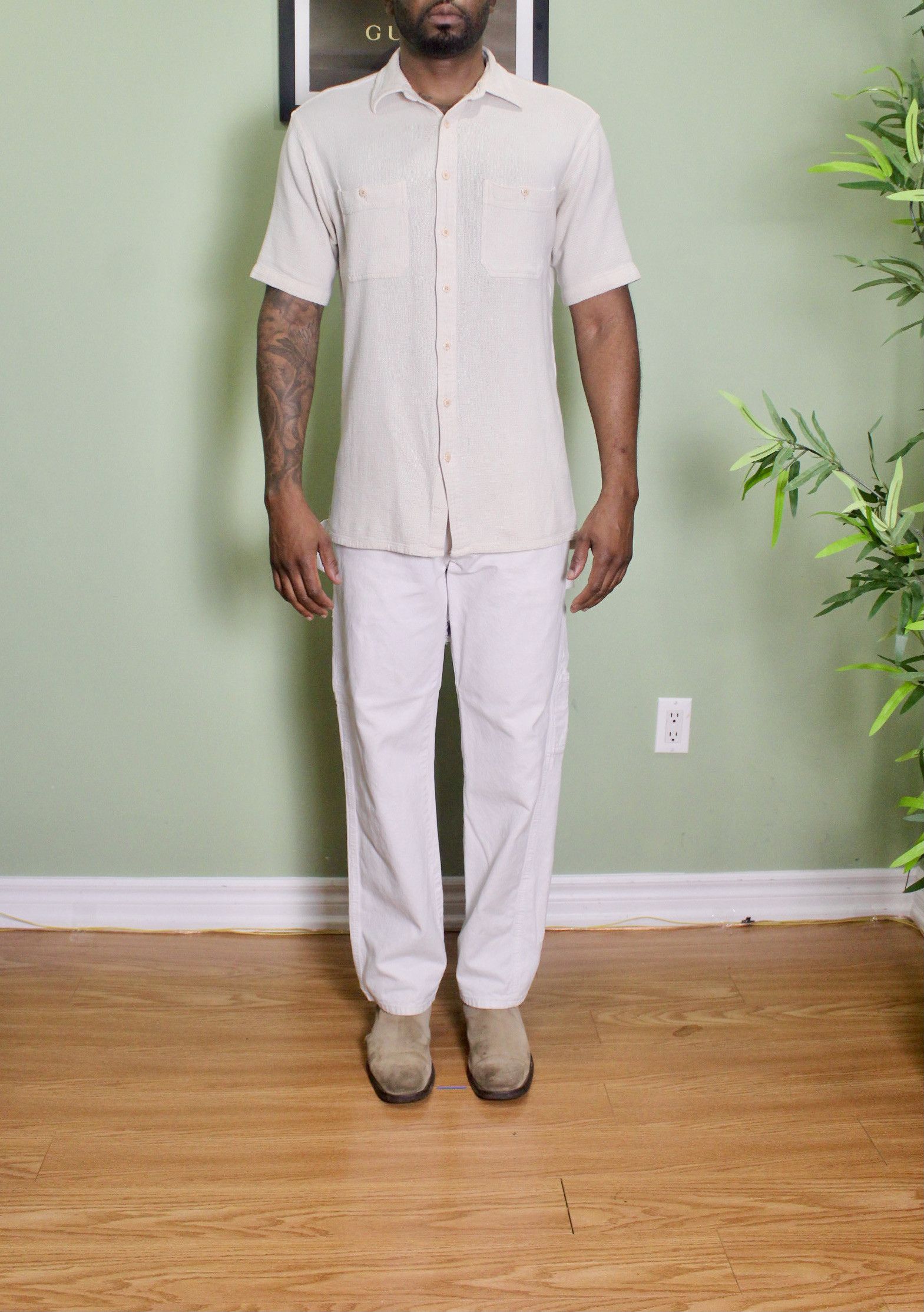 Vintage Vintage 1990s Button Up Shirt Size US M / EU 48-50 / 2 - 2 Thumbnail