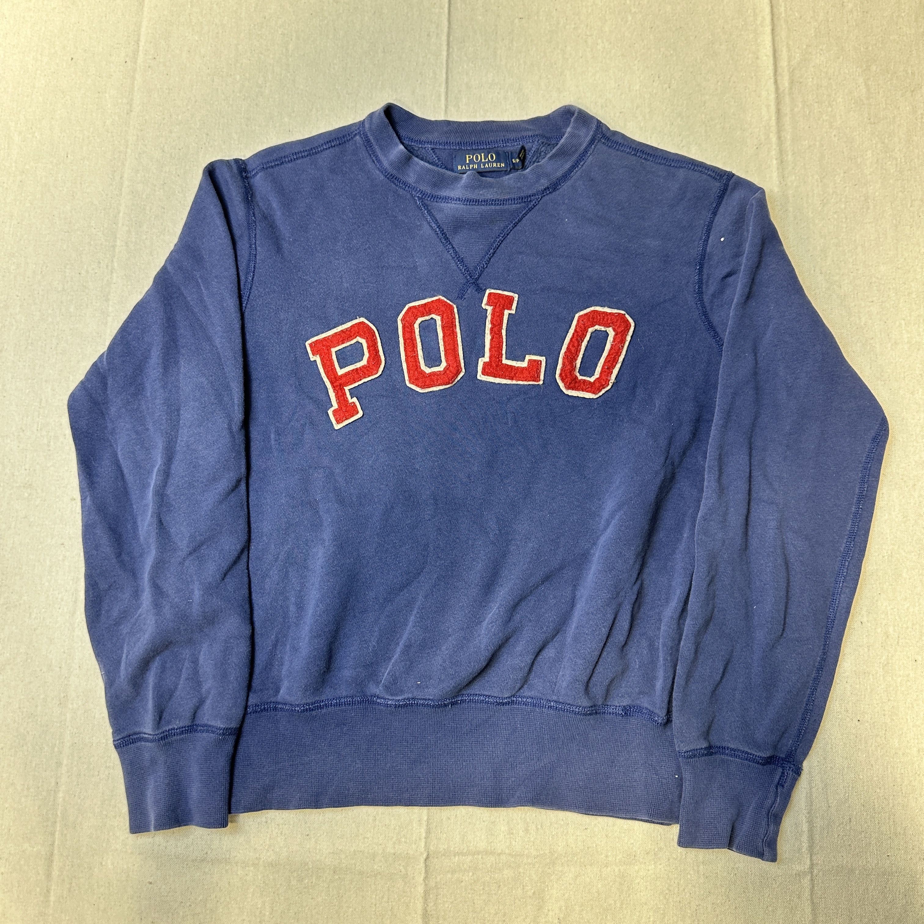 Polo Ralph Lauren Vintage Polo Ralph Lauren Varsity Letter Crewneck Sweatshirt Size Small Size US S / EU 44-46 / 1 - 1 Thumbnail