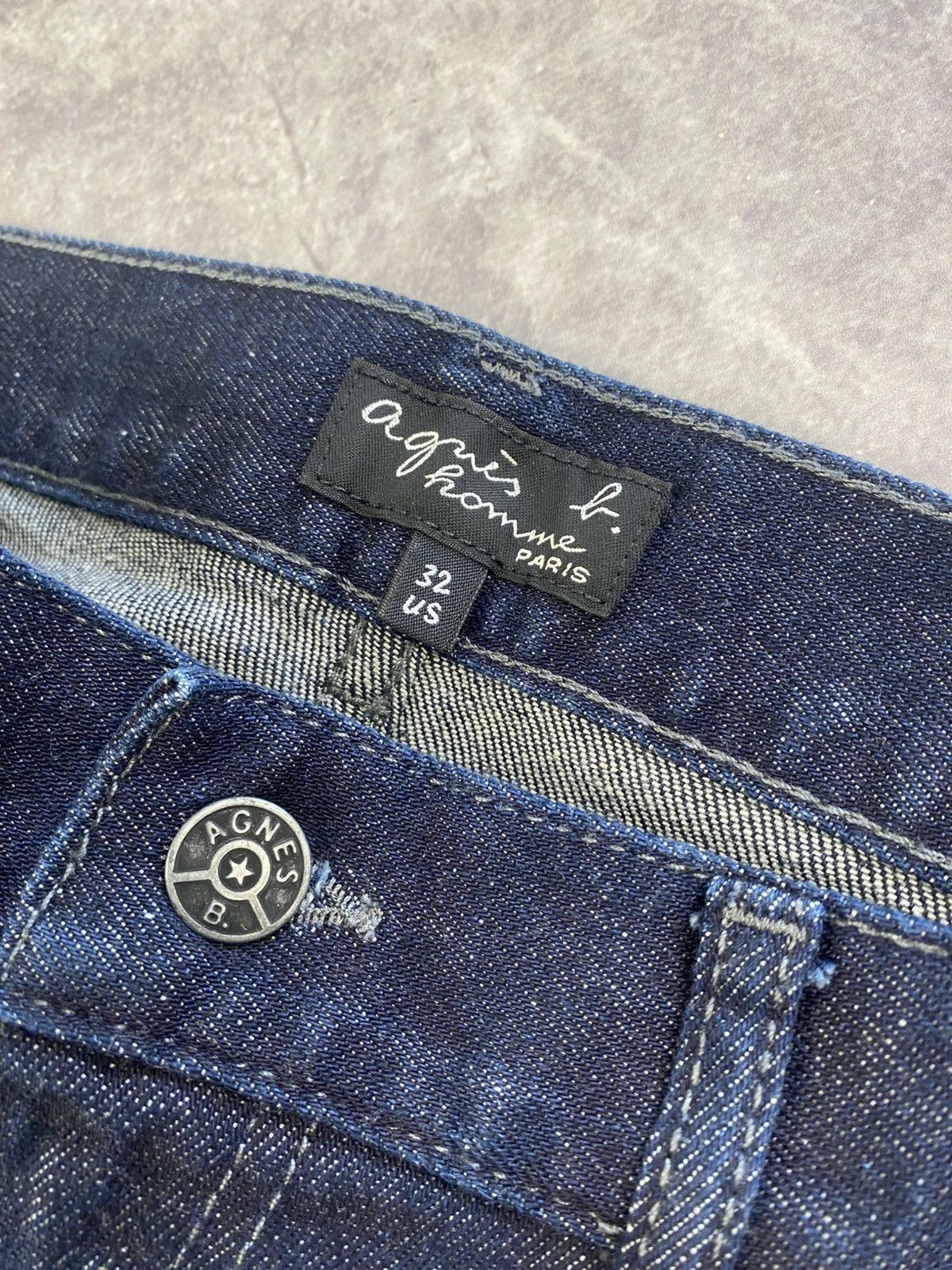 agnes b. Agnes B. Homme Paris Dark Blue Jeans size: 32 Size US 32 / EU 48 - 3 Thumbnail