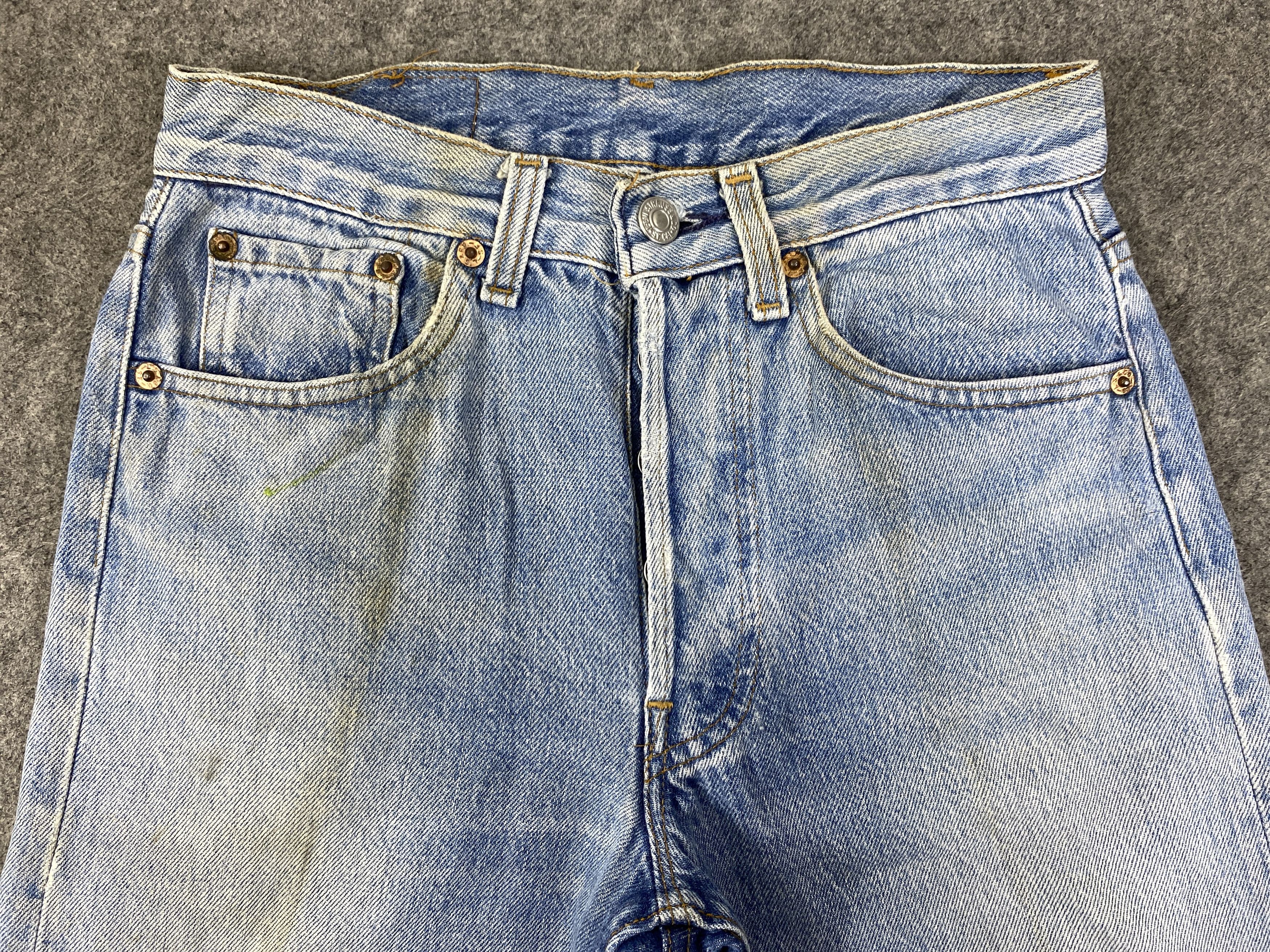 Levi's Light Blue Wash Vintage Levis 501 Jeans 26x26.5 - JN3086 Size US 26 / EU 42 - 3 Thumbnail
