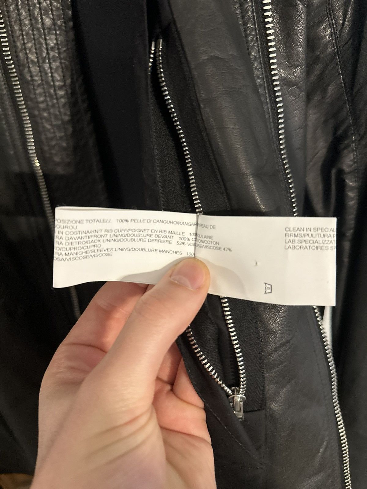 Rick Owens Rick Owens SS15 Kangaroo Leather Intarsia Size US L / EU 52-54 / 3 - 12 Thumbnail