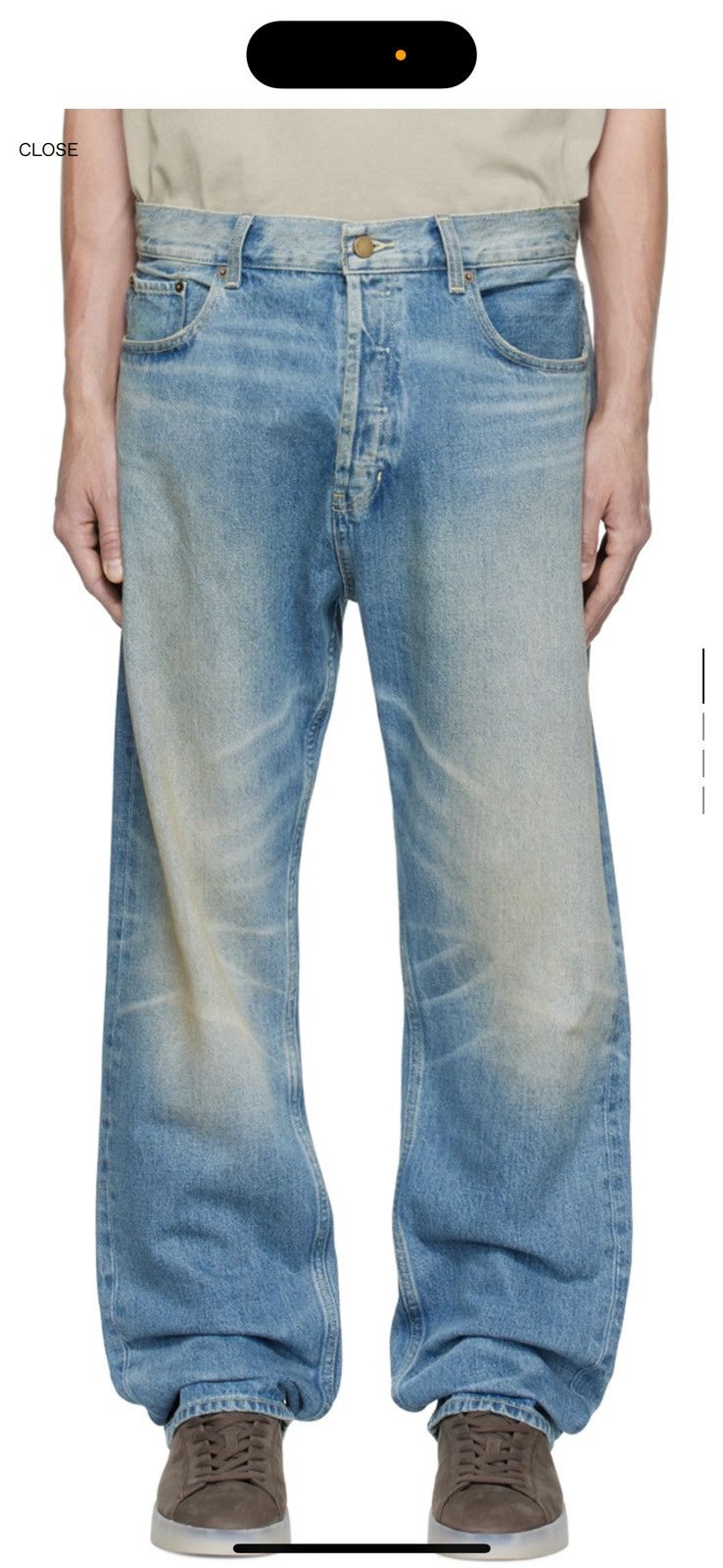 image of Essentials Blue Denim Size 34, Men's