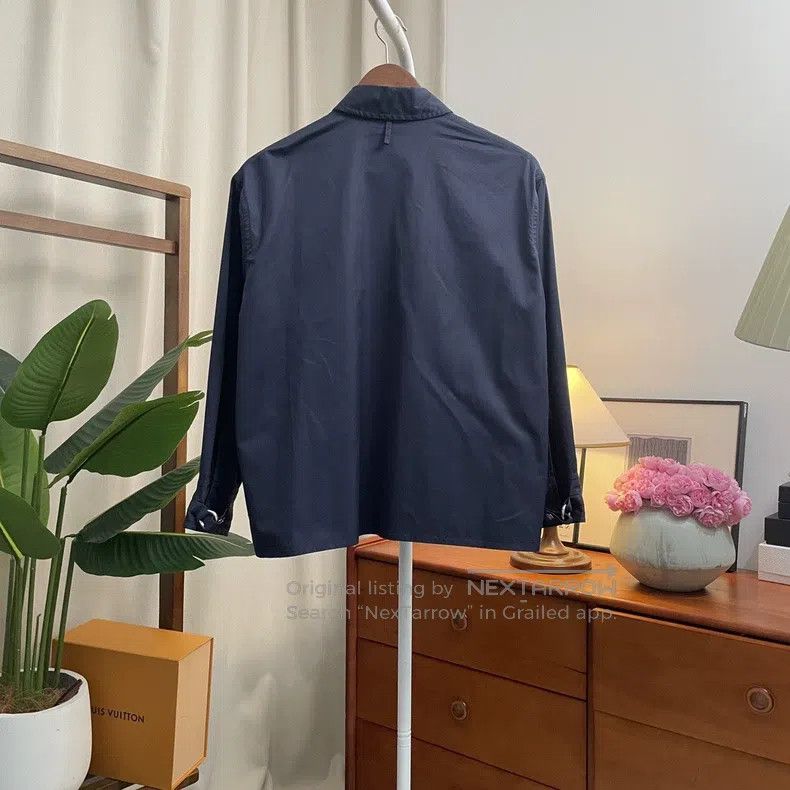Hermes Hermes Solid Color Long Sleeve Shirt Jacket Size XXS / US 00 / IT 34 - 2 Thumbnail