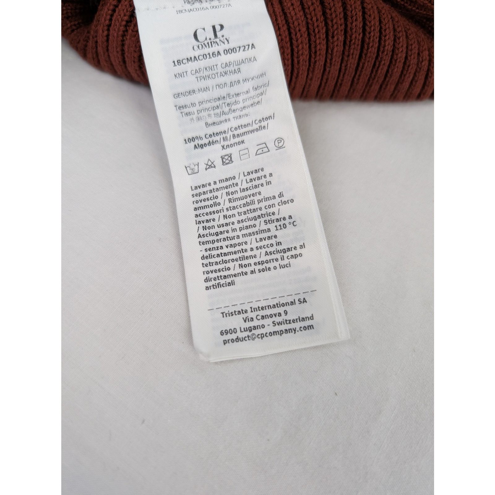 C.P. Company o1rshd1 Q:2 / Size: OS / Goggles Beanie Cap / Hat in Brown Size ONE SIZE - 12 Thumbnail
