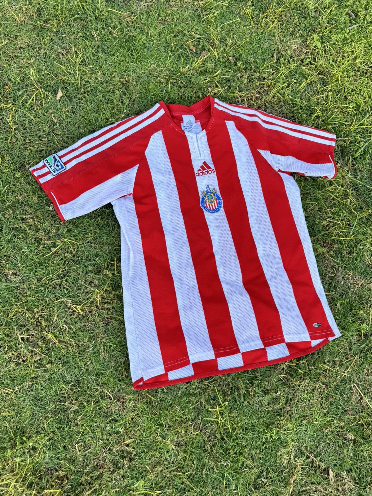Adidas VTG Chivas Guadalajara Soccer Jersey 2005 Adidas Stripes MLS Size US XL / EU 56 / 4 - 3 Thumbnail