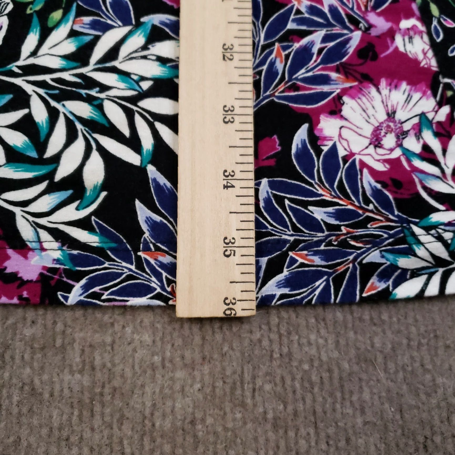 J. Jill J. Jill Dress Womens Petite Small Pink Floral Short Sleeve Knee Length Stretch Knit Rayon Spandex Size 28" / US 6 / IT 42 - 5 Thumbnail