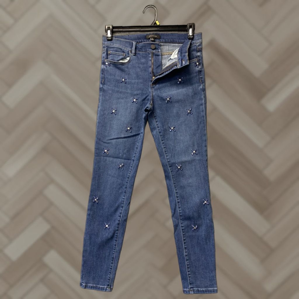 Ann Taylor ANN TAYLOR High Waist Skinny Jeans Size 6 (27X27) Blue Medium Wash Womens Size 27" / US 4 / IT 40 - 1 Thumbnail