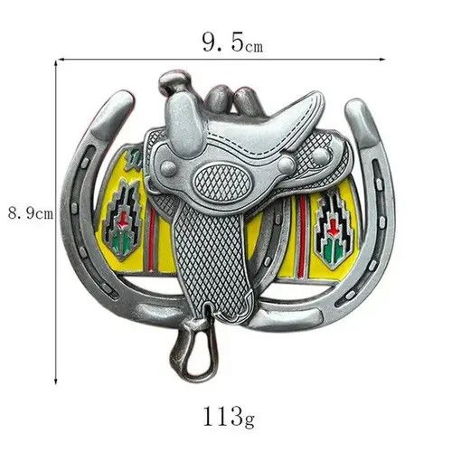 Other Cowboy Saddle Belt Buckle Size ONE SIZE - 4 Thumbnail