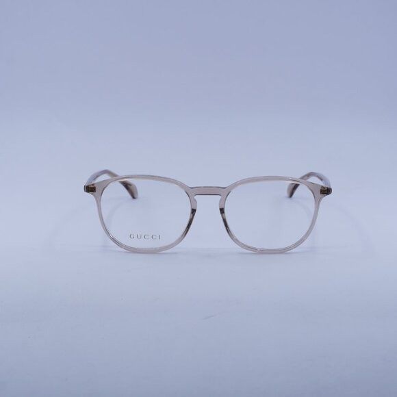 Gucci Gucci GG0551O 020 Eyeglasses Transparent Light Brown 55mm Size ONE SIZE - 2 Thumbnail