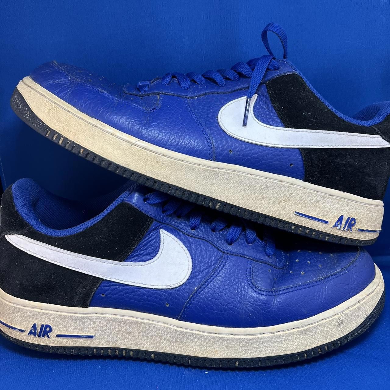 Nike Nike Air Force 1 Sneakers - Blue & Black - Classic 11.5 Size US 11.5 / EU 44-45 - 2 Thumbnail
