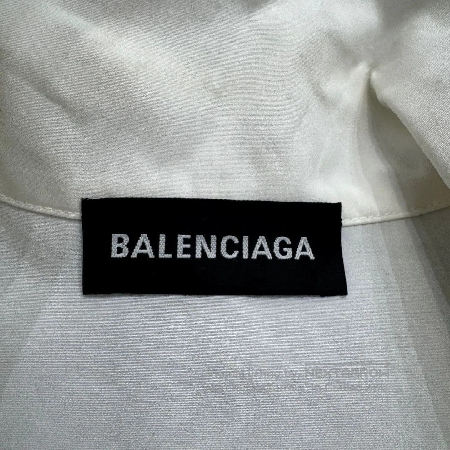 Balenciaga White Lightweight Zip-Up Jacket Size S. Size US S / EU 44-46 / 1 - 2 Thumbnail