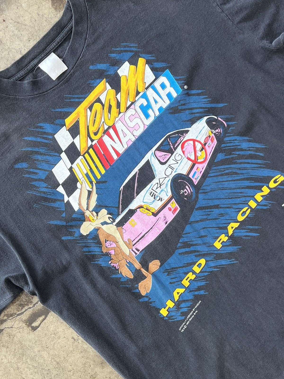 NASCAR Vintage 1993 NASCAR Team Coyote Looney Tunes Hard Racing XL Size US XL / EU 56 / 4 - 1 Thumbnail