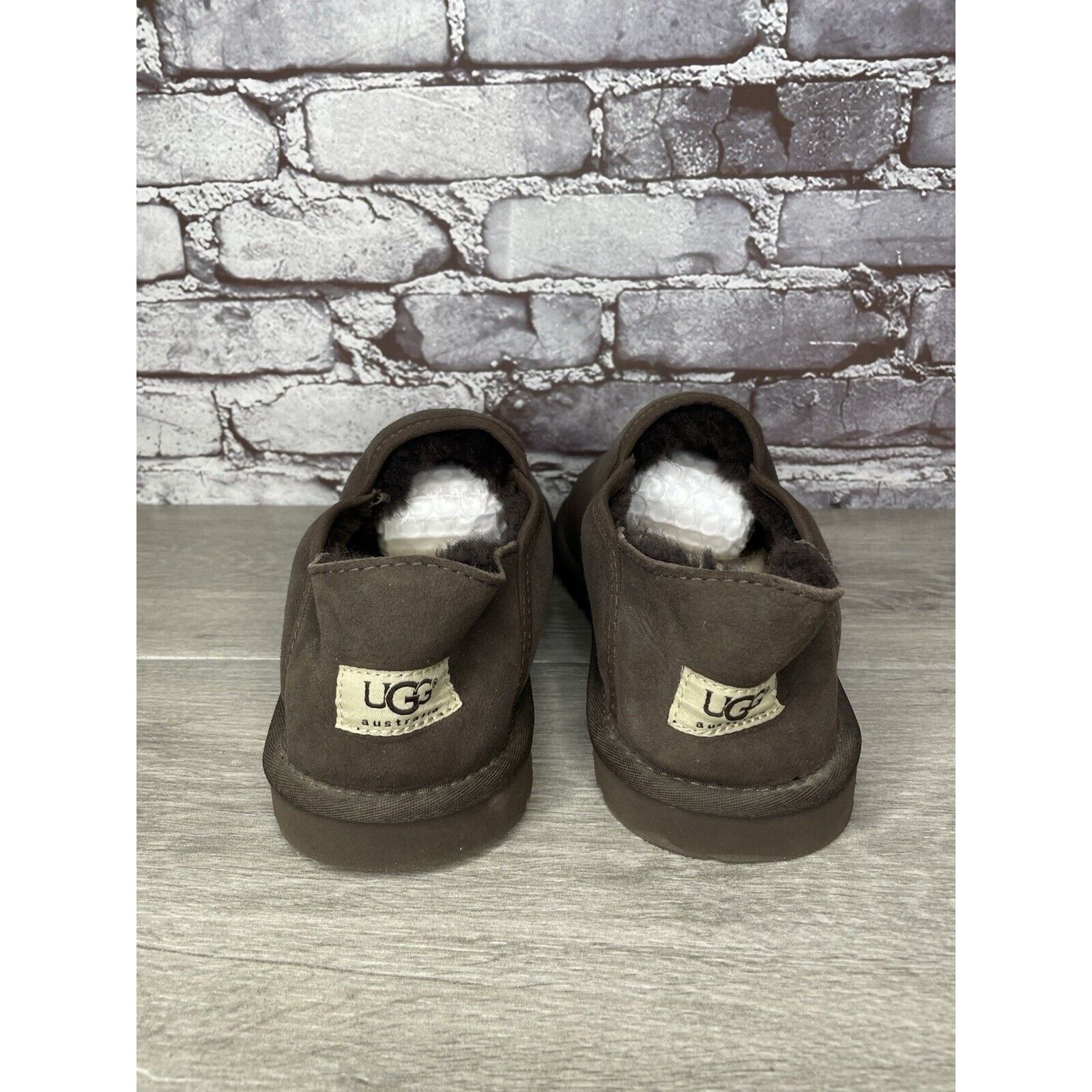 Ugg UGG Kenton Brown Suede Fur Collapsible Slippers Shoes Men Sz Size US 11 / EU 44 - 4 Thumbnail