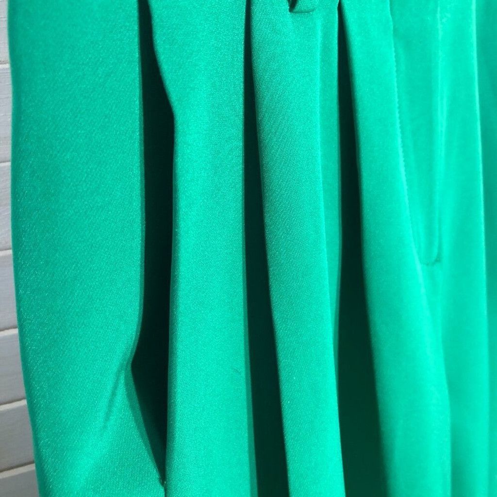 REVOLVE Revolve pants high waist wide legs green pleated S Size 27" / US 4 / IT 40 - 5 Thumbnail