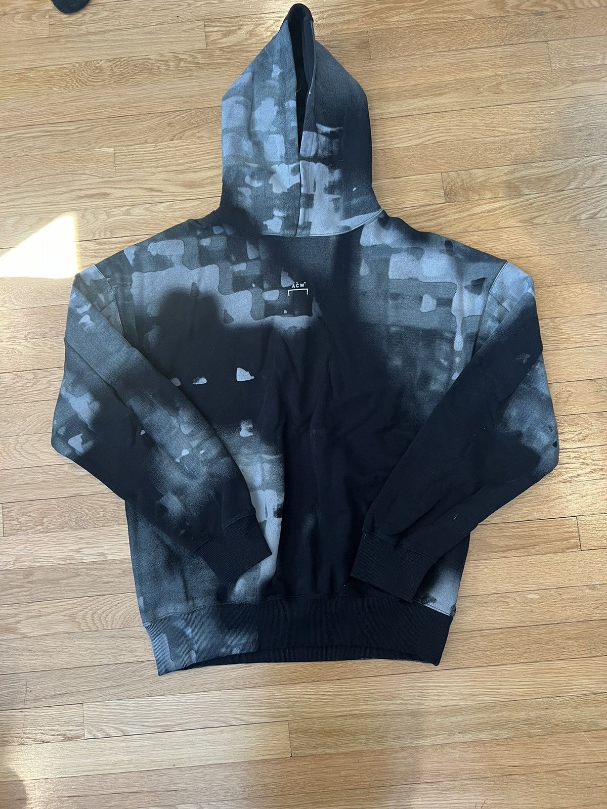 image of A Cold Wall Black/grey Hoodie in Black/Gray, Men's (Size XL)