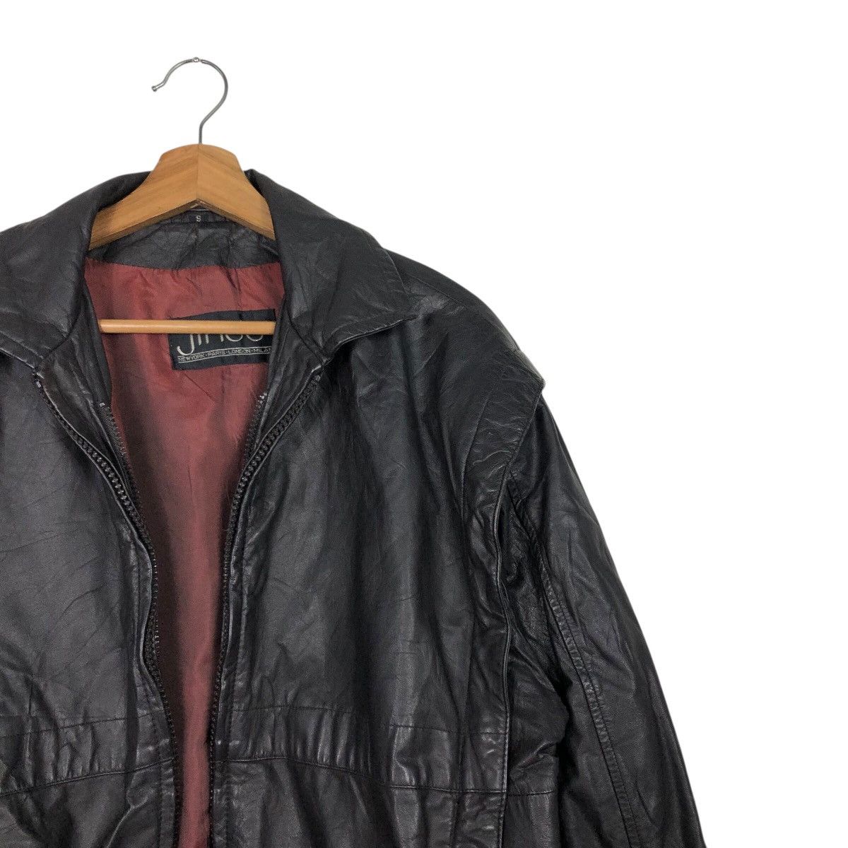 Japanese Brand 📌Vintage Biker Leather Jacket Jindo Blanket Issey Miyake Size US S / EU 44-46 / 1 - 12 Thumbnail